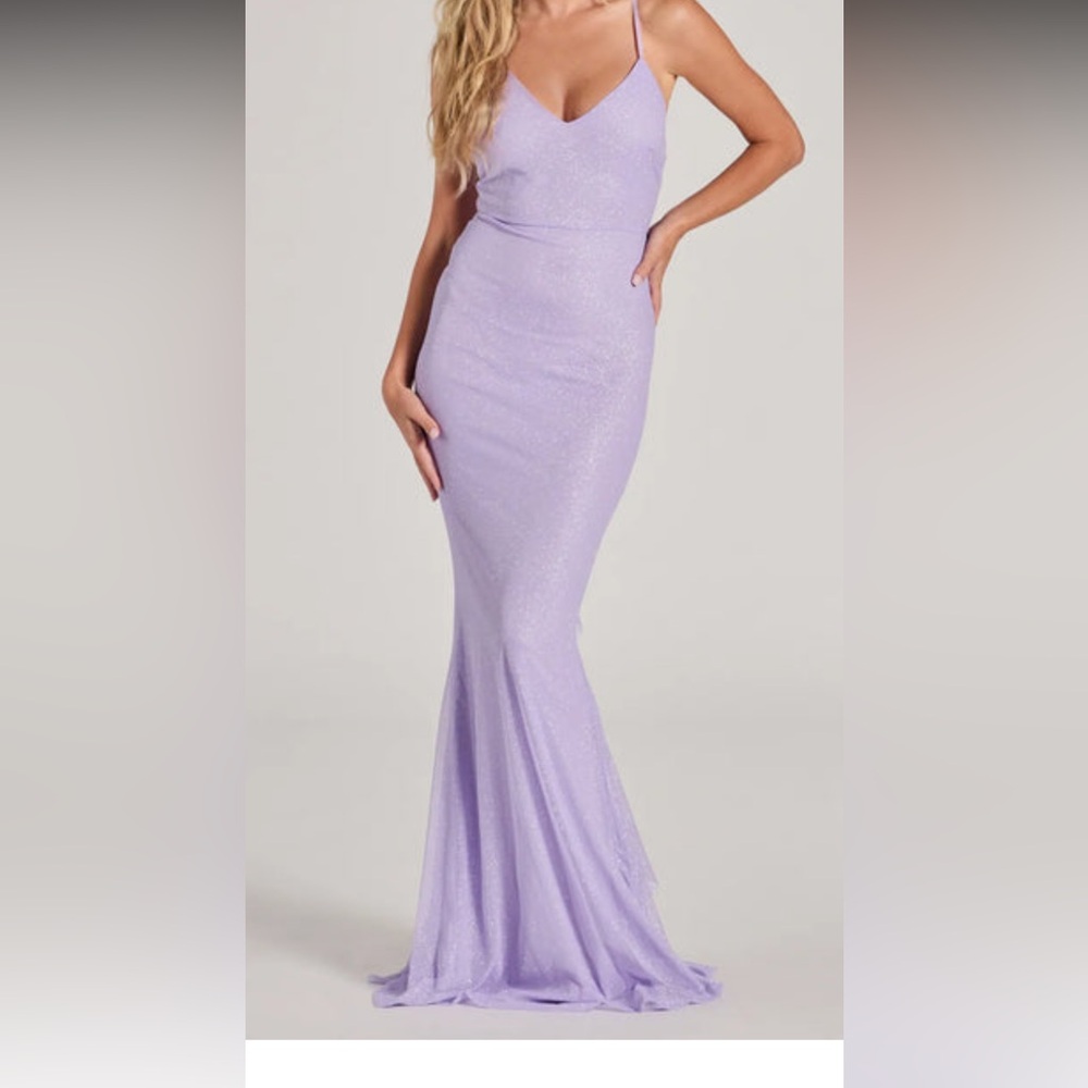 Junior Prom Glitter dress lavender
